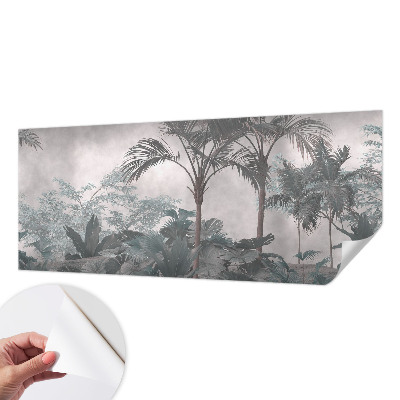 Papel mural texturado decorativo con motivo de naturaleza exótica
