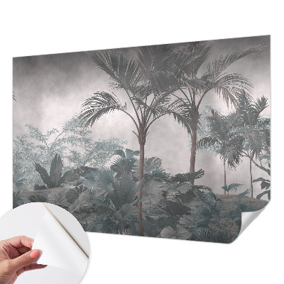 Papel mural texturado decorativo con motivo de naturaleza exótica