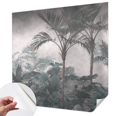 Papel mural texturado decorativo con motivo de naturaleza exótica