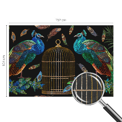 Fotomural decorativo para cabecero de cama Imagen de pavo real
