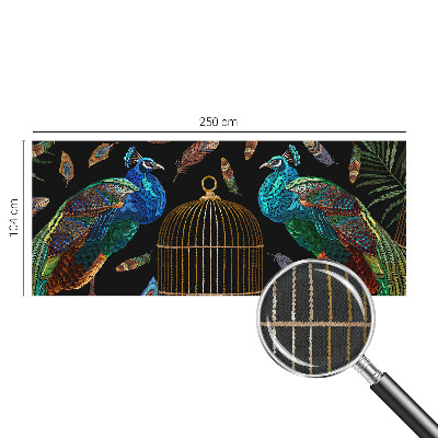 Fotomural decorativo para cabecero de cama Imagen de pavo real