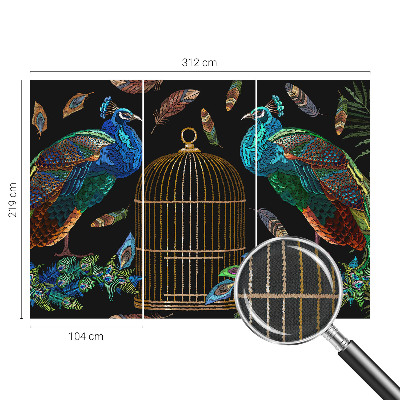 Fotomural decorativo para cabecero de cama Imagen de pavo real