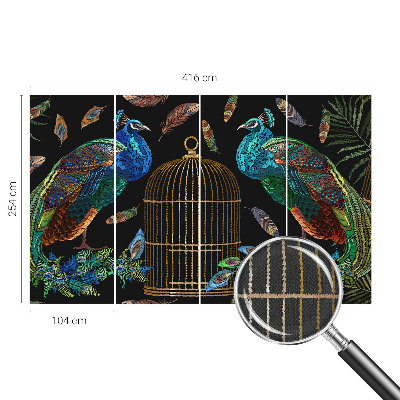 Fotomural decorativo para cabecero de cama Imagen de pavo real
