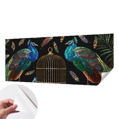 Fotomural decorativo para cabecero de cama Imagen de pavo real