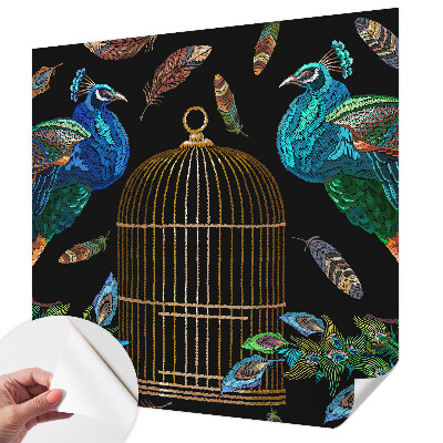 Fotomural decorativo para cabecero de cama Imagen de pavo real