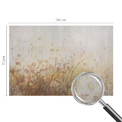 Papel mural con patrón decorativo armonía de pradera