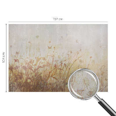 Papel mural con patrón decorativo armonía de pradera