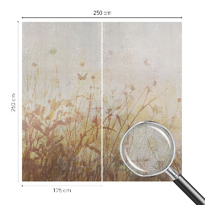 Papel mural con patrón decorativo armonía de pradera