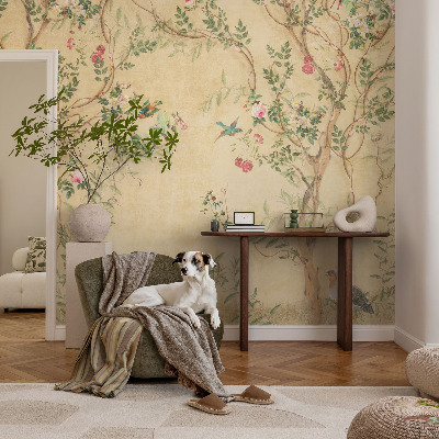 Papel mural texturado decorativo Detalles florales