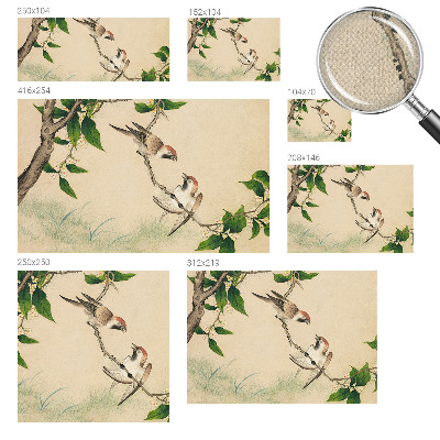 Fotomural decorativo para cabecero de cama Dúo clásico