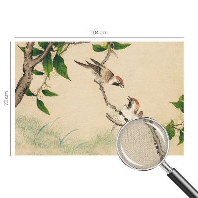 Fotomural decorativo para cabecero de cama Dúo clásico