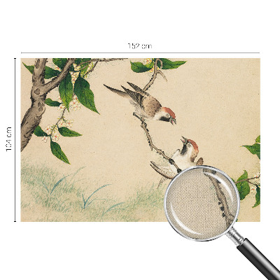 Fotomural decorativo para cabecero de cama Dúo clásico