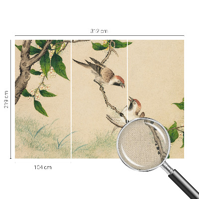 Fotomural decorativo para cabecero de cama Dúo clásico