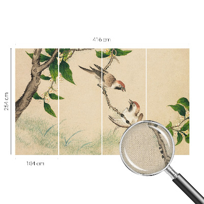 Fotomural decorativo para cabecero de cama Dúo clásico