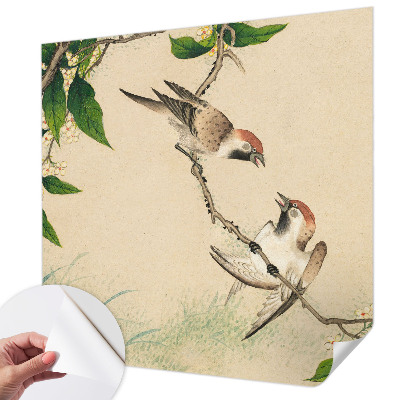 Fotomural decorativo para cabecero de cama Dúo clásico