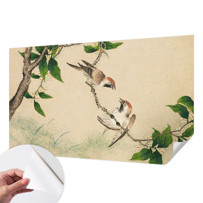 Fotomural decorativo para cabecero de cama Dúo clásico