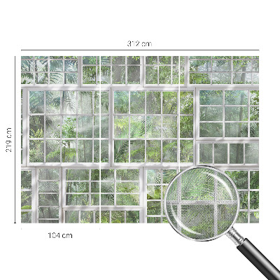 Papel mural texturado decorativo Bosque verde