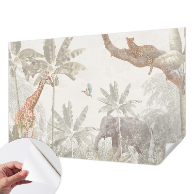 Fotomural decorativo para cabecero de cama oasis tropical