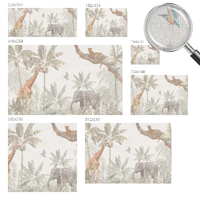 Fotomural decorativo para cabecero de cama oasis tropical