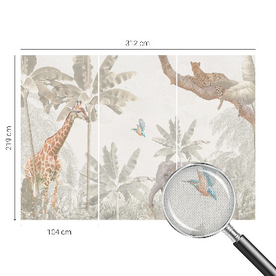 Fotomural decorativo para cabecero de cama oasis tropical