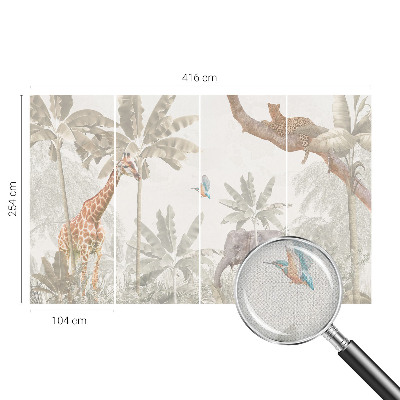 Fotomural decorativo para cabecero de cama oasis tropical