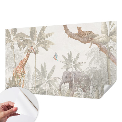 Fotomural decorativo para cabecero de cama oasis tropical