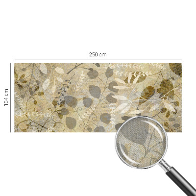 Mural de pared con estampado hermoso hojas de ramitas