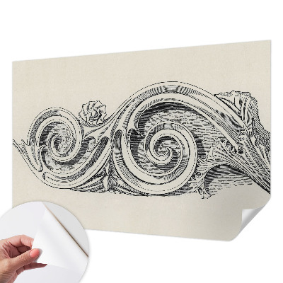 Papel mural con patrón decorativo con motivo decorativo apto como adorno para plantas