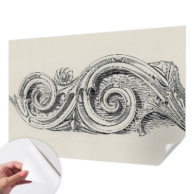 Papel mural con patrón decorativo Adorno para plantas