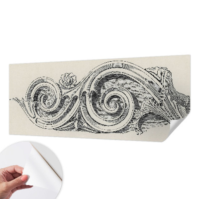 Papel mural con patrón decorativo Adorno para plantas