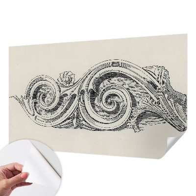 Papel mural con patrón decorativo Adorno para plantas