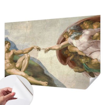 Fotomural decorativo para cabecero de cama con diseño de contacto espiritual para cabecero