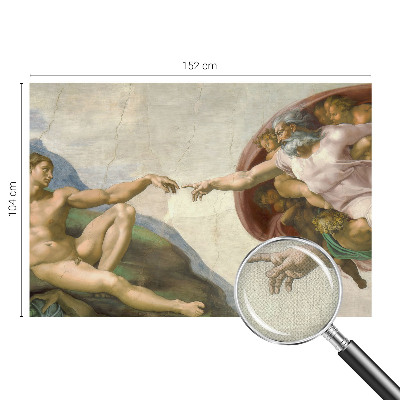 Fotomural decorativo para cabecero de cama con diseño de contacto espiritual para cabecero