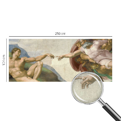 Fotomural decorativo para cabecero de cama con diseño de contacto espiritual para cabecero