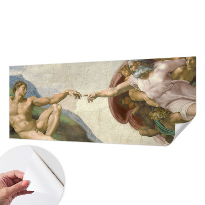 Fotomural decorativo para cabecero de cama con diseño de contacto espiritual para cabecero