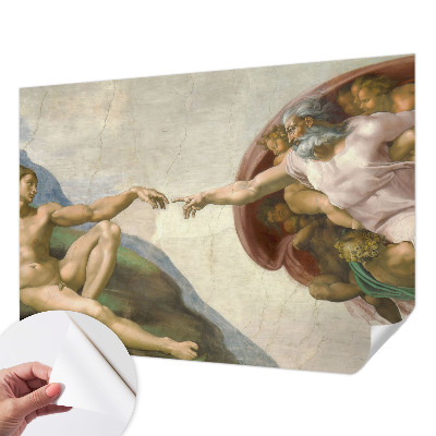 Fotomural decorativo para cabecero de cama con diseño de contacto espiritual para cabecero