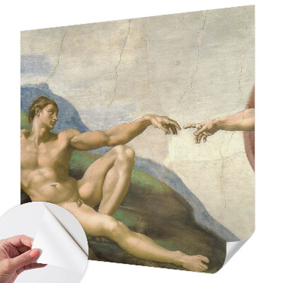 Fotomural decorativo para cabecero de cama con diseño de contacto espiritual para cabecero