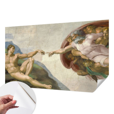 Fotomural decorativo para cabecero de cama con diseño de contacto espiritual para cabecero