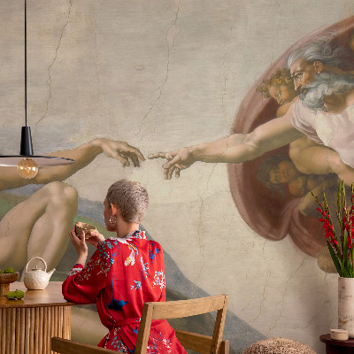 Fotomural decorativo para cabecero de cama contacto espiritual