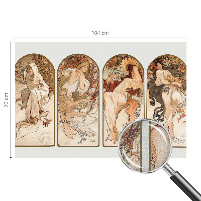 Papel mural con patrón decorativo Poros femeninos