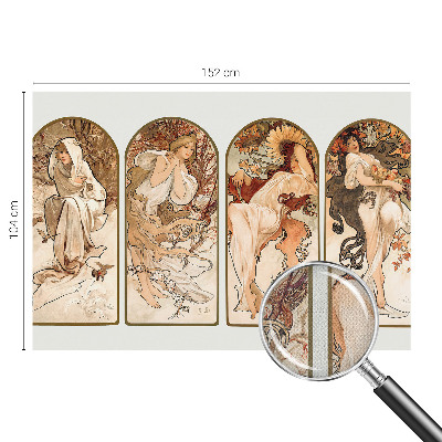 Papel mural con patrón decorativo Poros femeninos