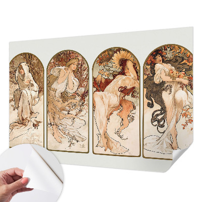 Papel mural con patrón decorativo Poros femeninos