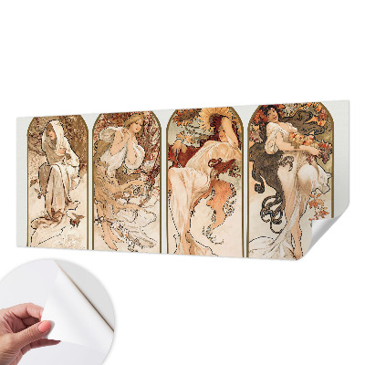 Papel mural con patrón decorativo con motivo de poros femeninos