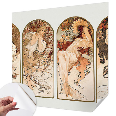 Papel mural con patrón decorativo Poros femeninos