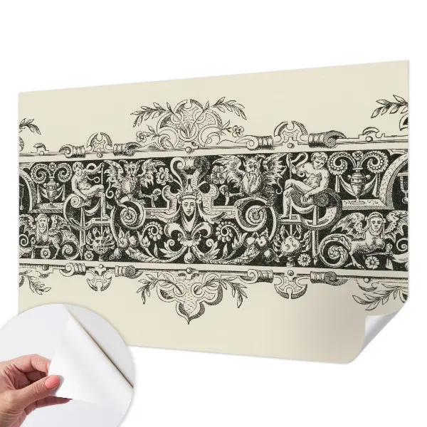 Mural de pared con estampado hermoso con motivos mitológicos