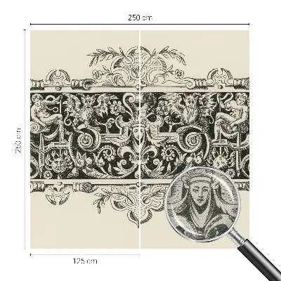 Mural de pared con estampado hermoso con motivos mitológicos
