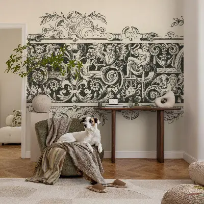 Mural de pared con estampado hermoso con motivos mitológicos