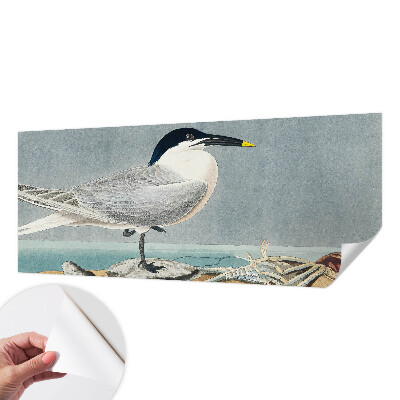Papel mural texturado decorativo con un diseño de elegancia ornitológica