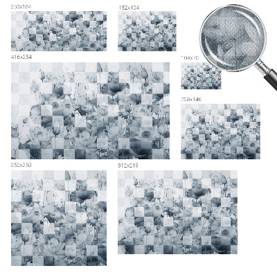 Papel mural texturado decorativo flores de loto