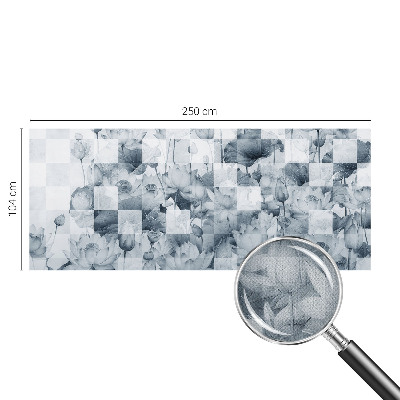 Papel mural texturado decorativo flores de loto